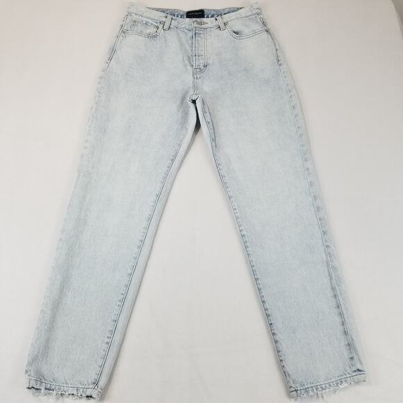 Lucky Brand Jeans Womens 6 28R Light Wash Drew Mom High Rise Tapered Denim Pants - Picture 1 of 15